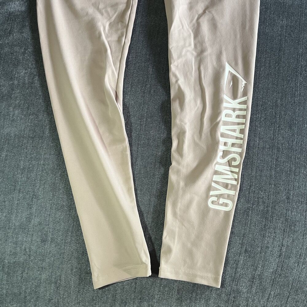 Gymshark Women’s Core Leggings Taupe Size Small High‑Waist Workout Fitness Pants - Picture 7 of 7